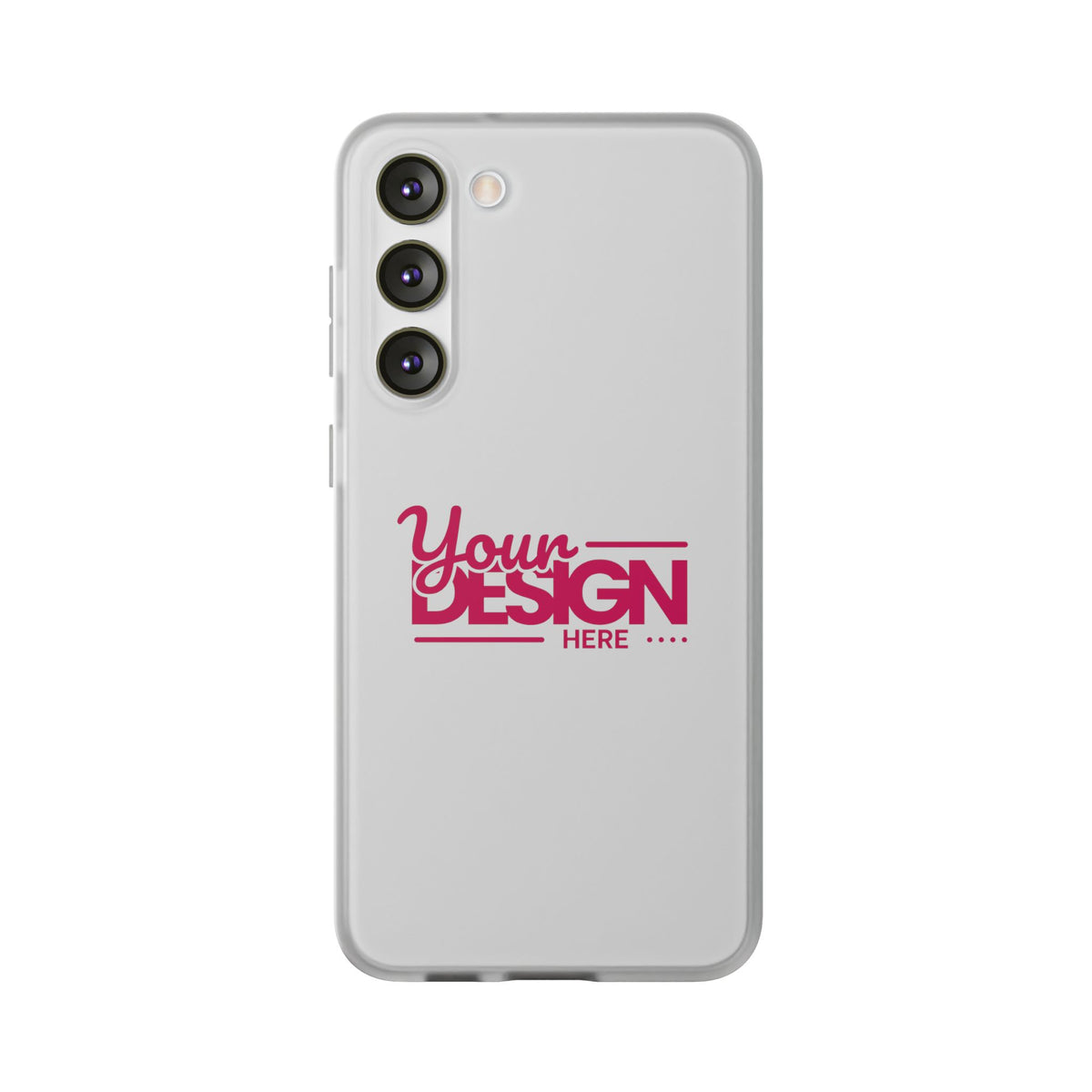 Customizable Flexi Phone Case – Personalize Your Design with Name or Photo, Flexible Protective Cover for Samsung Phones