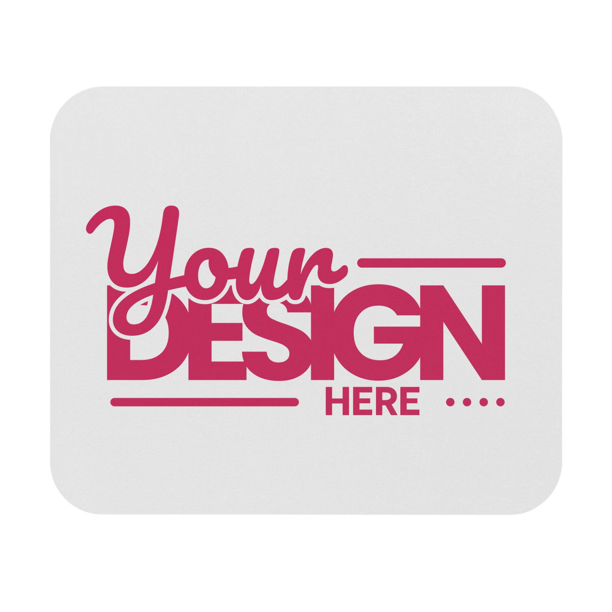 Custom Mouse Pad – Personalized Thin Desk Mat with Full-Front Print, Smooth Surface & Non-Slip Rubber Base for Office or Home Use