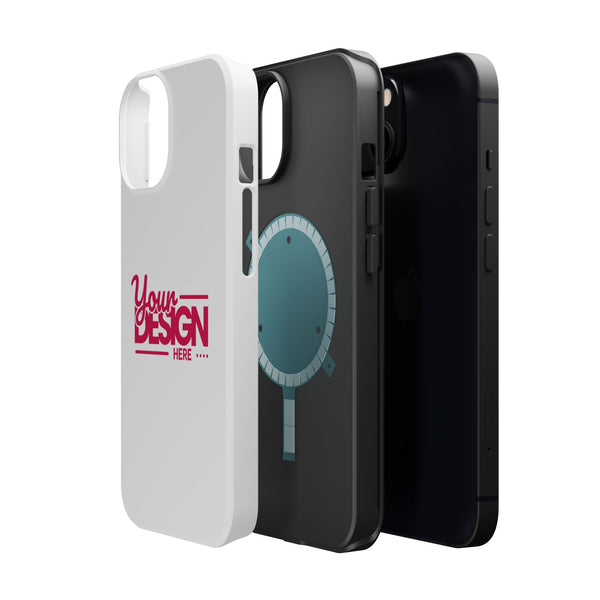 Durable Custom Magnetic Phone Case – Personalized Name or Photo Design, Shockproof Protective Cover for iPhone