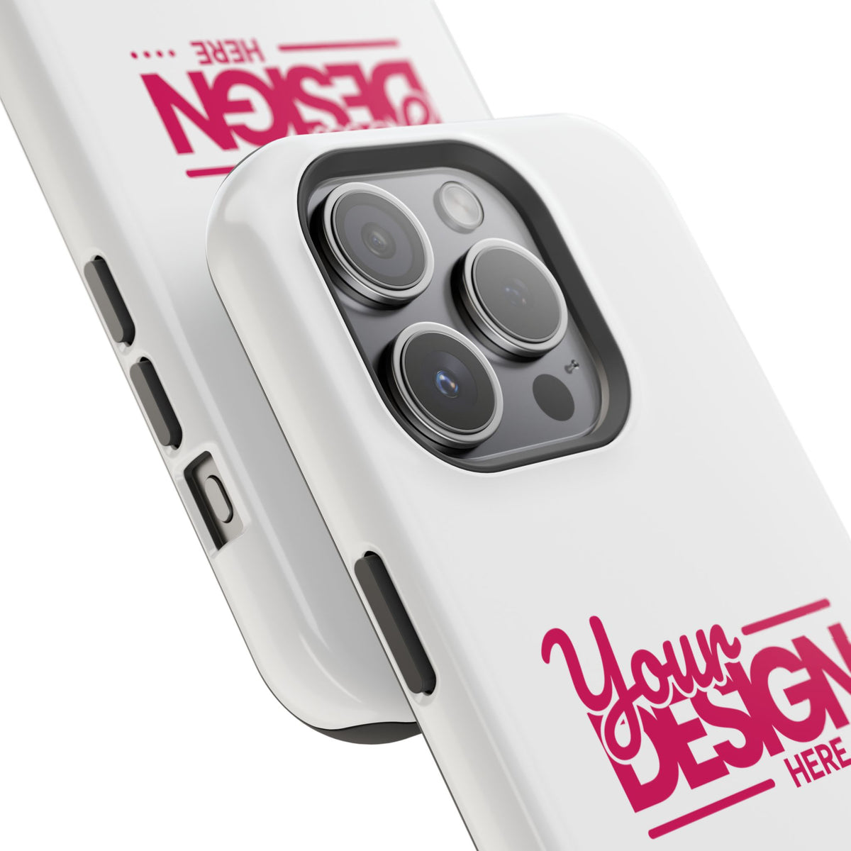 Durable Custom Magnetic Phone Case – Personalized Name or Photo Design, Shockproof Protective Cover for iPhone