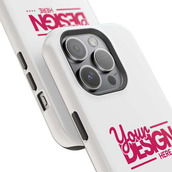 Durable Custom Magnetic Phone Case – Personalized Name or Photo Design, Shockproof Protective Cover for iPhone