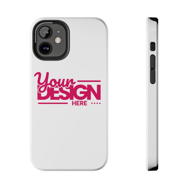 Personalized Tough Phone Case – Custom Name or Photo Protective Cover, Shock-Absorbent Durable Case for iPhone, Unique Gift Idea