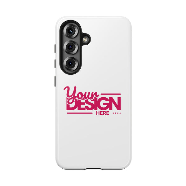 Personalized Tough Phone Case – Custom Name or Photo Protective Cover, Shock-Absorbent Durable Case for iPhone, Unique Gift Idea