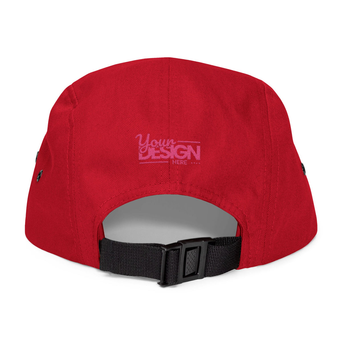 Custom Five-Panel Hat – Personalized Embroidered Cotton Cap, Low-Profile Streetwear Strapback with Front & Back Logo Design