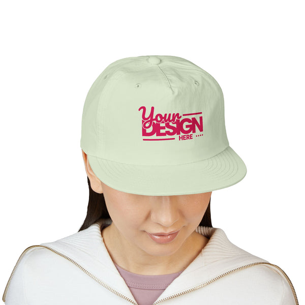 Custom Surf Cap – Lightweight Quick-Dry Recycled Nylon Snapback, Personalized Beach Hat with Breathable Mesh & Relaxed Fi