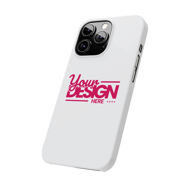 Customizable Slim Phone Case – Personalize Your Design with Name or Photo, Lightweight Protective Cover for iPhone