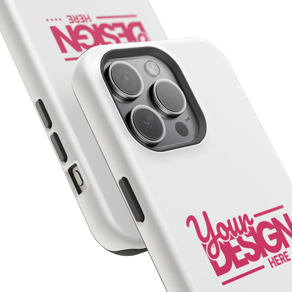 Durable Custom Magnetic Phone Case – Personalized Name or Photo Design, Shockproof Protective Cover for iPhone