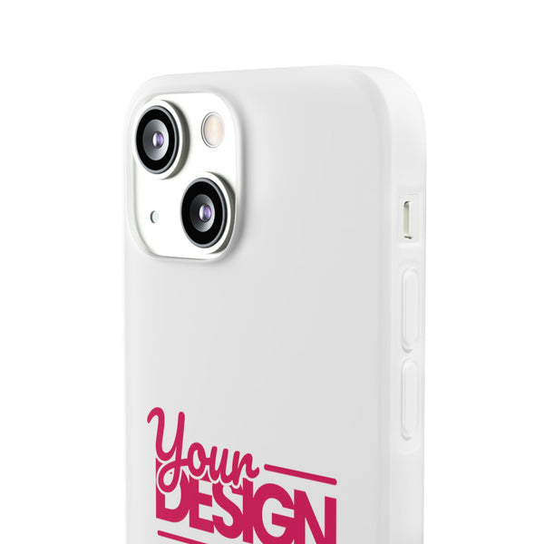 Customizable Flexi Phone Case – Personalize Your Design with Name or Photo, Flexible Protective Cover for iPhone