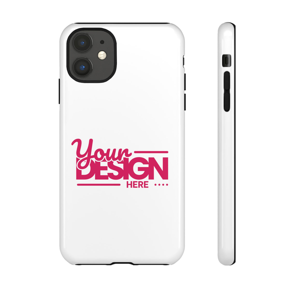 Customizable Tough Phone Case – Personalized Protective Cover with Name or Photo, Shockproof Case for iPhone & Samsung, Durable Gift Idea