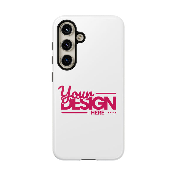 Customizable Tough Phone Case – Personalized Protective Cover with Name or Photo, Shockproof Case for Samsung Phones, Durable Gift Idea