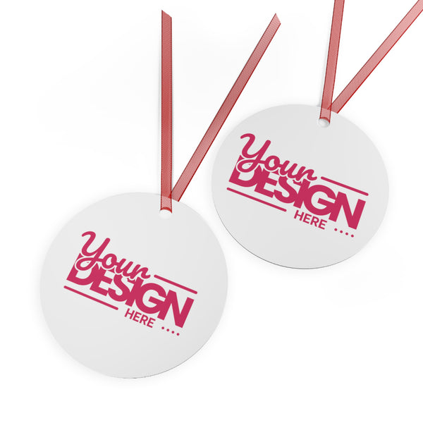 Customizable Metal Ornaments, Personalized Holiday Decorations, Unique Gifts, DIY Ornaments, Custom Keepsakes