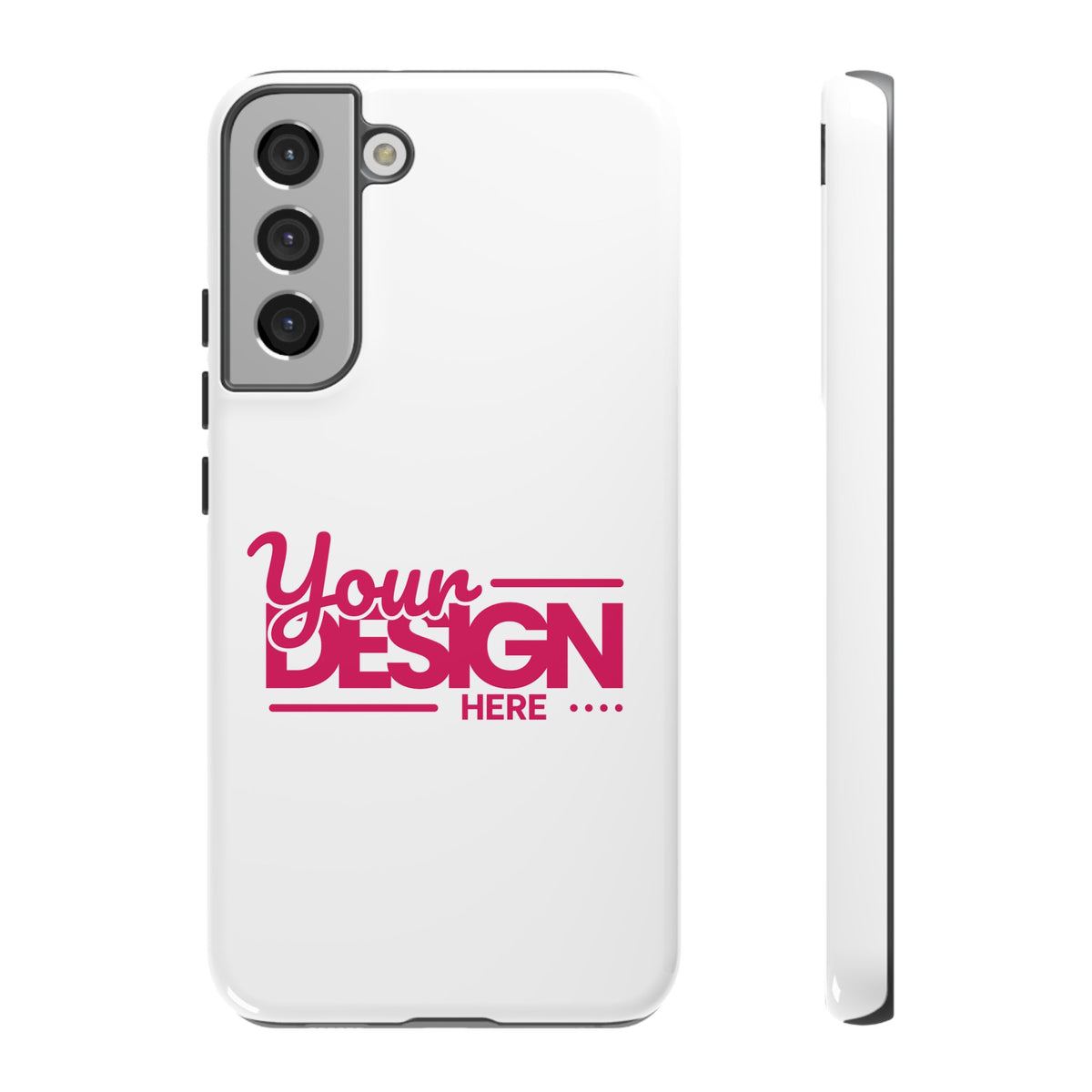 Customizable Tough Phone Case – Personalized Protective Cover with Name or Photo, Shockproof Case for Samsung Phones, Durable Gift Idea