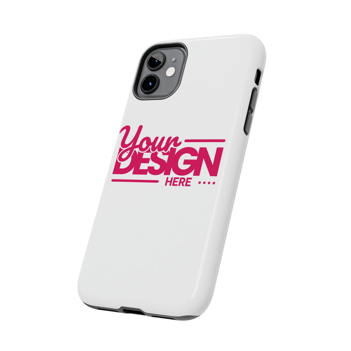 Personalized Tough Phone Case – Custom Name or Photo Protective Cover, Shock-Absorbent Durable Case for iPhone, Unique Gift Idea