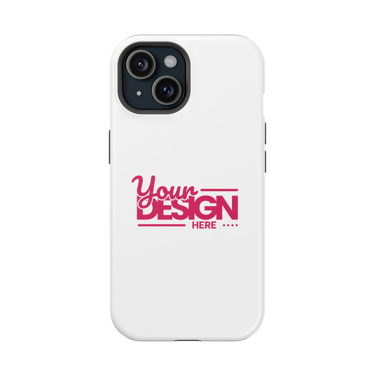 Customizable Impact-Resistant Phone Case – Personalize with Your Design, Durable Shockproof Cover for iPhone