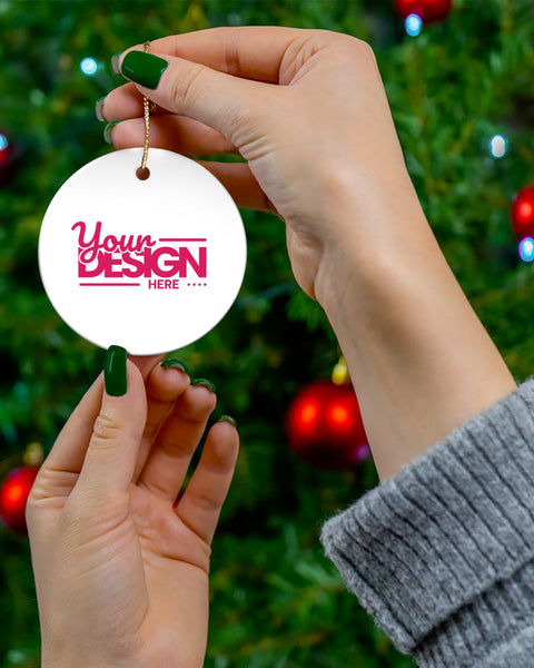Customizable Ceramic Ornaments For Celebrations And Holiday Decor