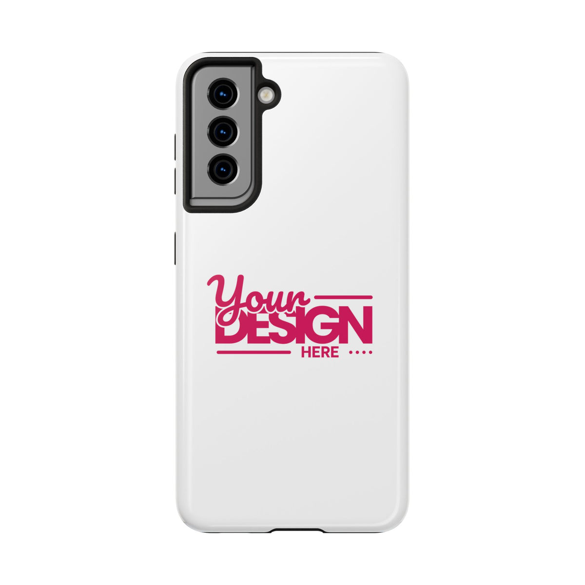 Personalized Tough Phone Case – Custom Name or Photo Protective Cover, Shock-Absorbent Durable Case for iPhone, Unique Gift Idea