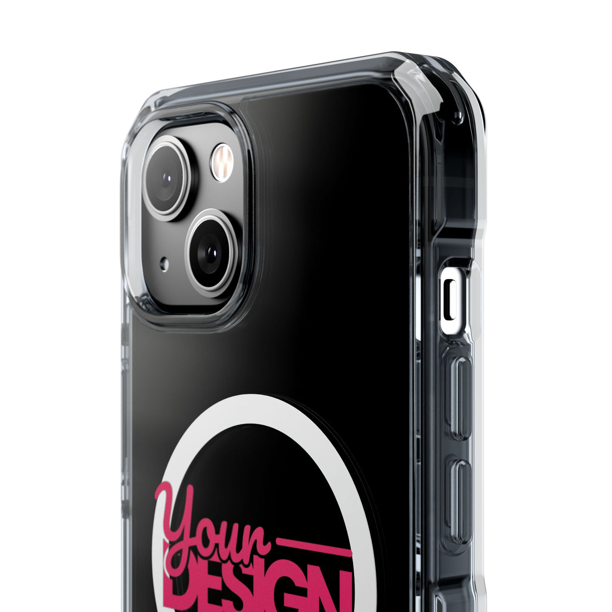 Magnetic Clear Phone Case – Custom ‘Your Design Here’ MagSafe-Compatible Impact-Resistant Cover for iPhone
