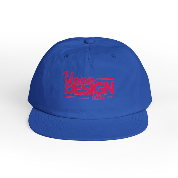 Custom Surf Cap – Lightweight Quick-Dry Recycled Nylon Snapback, Personalized Beach Hat with Breathable Mesh & Relaxed Fi