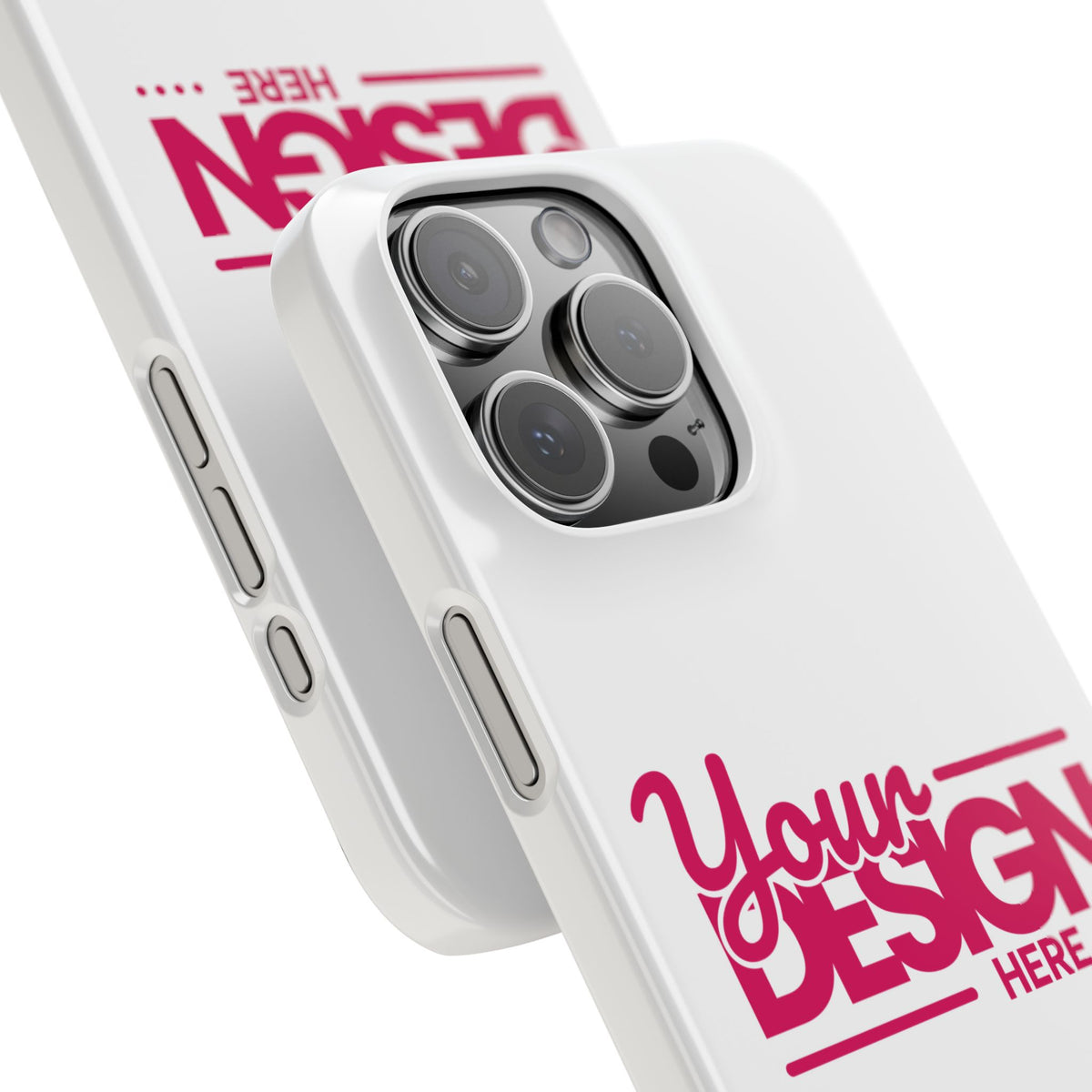 Customizable Slim Phone Case – Personalize Your Design with Name or Photo, Lightweight Protective Cover for iPhone