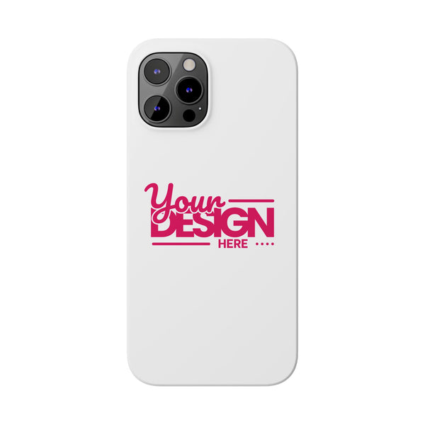 Customizable Slim Phone Case – Personalize Your Design with Name or Photo, Lightweight Protective Cover for iPhone