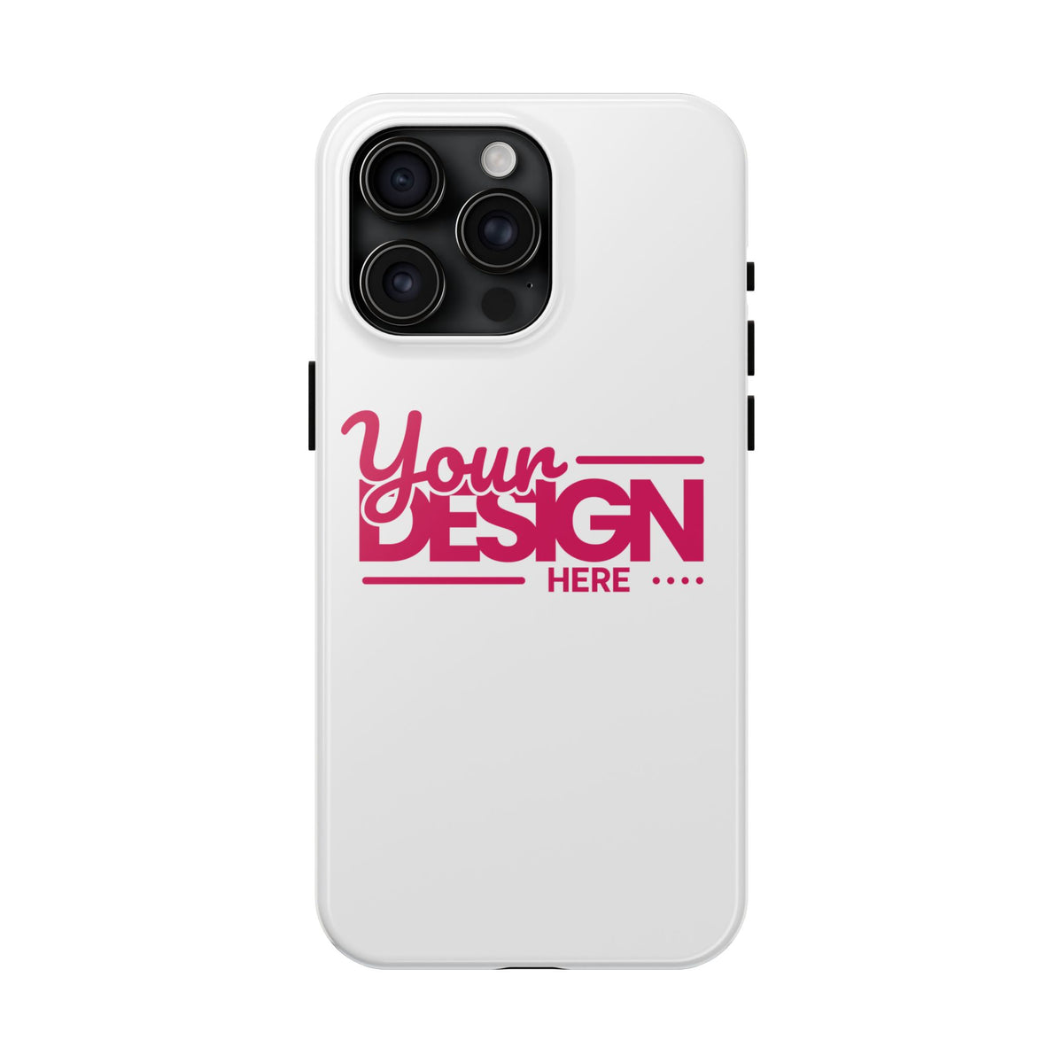 Personalized Tough Phone Case – Custom Name or Photo Protective Cover, Shock-Absorbent Durable Case for iPhone, Unique Gift Idea