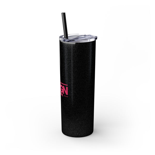 Personalized Skinny Tumbler with Straw, 20oz - Custom Travel Mug, Eco-Friendly Drinkware, Gift for Her, Stylish Hydration, Fun Party Favor