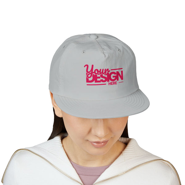 Custom Surf Cap – Lightweight Quick-Dry Recycled Nylon Snapback, Personalized Beach Hat with Breathable Mesh & Relaxed Fi