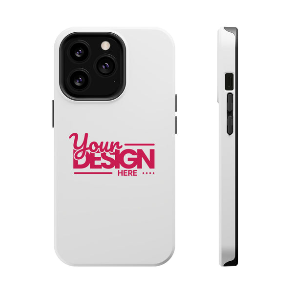 Durable Custom Magnetic Phone Case – Personalized Name or Photo Design, Shockproof Protective Cover for iPhone
