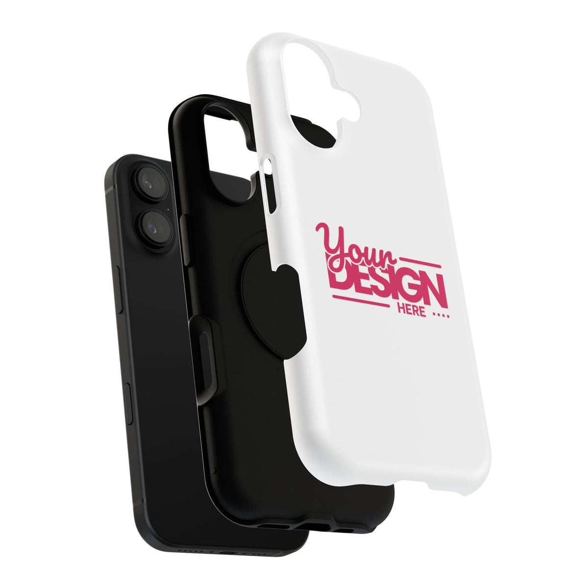Customizable Impact-Resistant Phone Case – Personalize with Your Design, Durable Shockproof Cover for iPhone