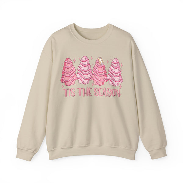 Tis the Season Crewneck Sweatshirt - Whimsical Christmas Tree Christmas Sweater - Holiday Spirit