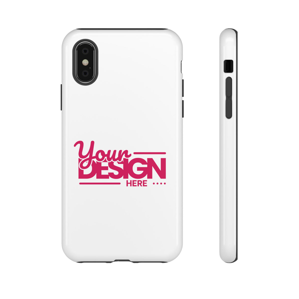 Customizable Tough Phone Case – Personalized Protective Cover with Name or Photo, Shockproof Case for iPhone & Samsung, Durable Gift Idea