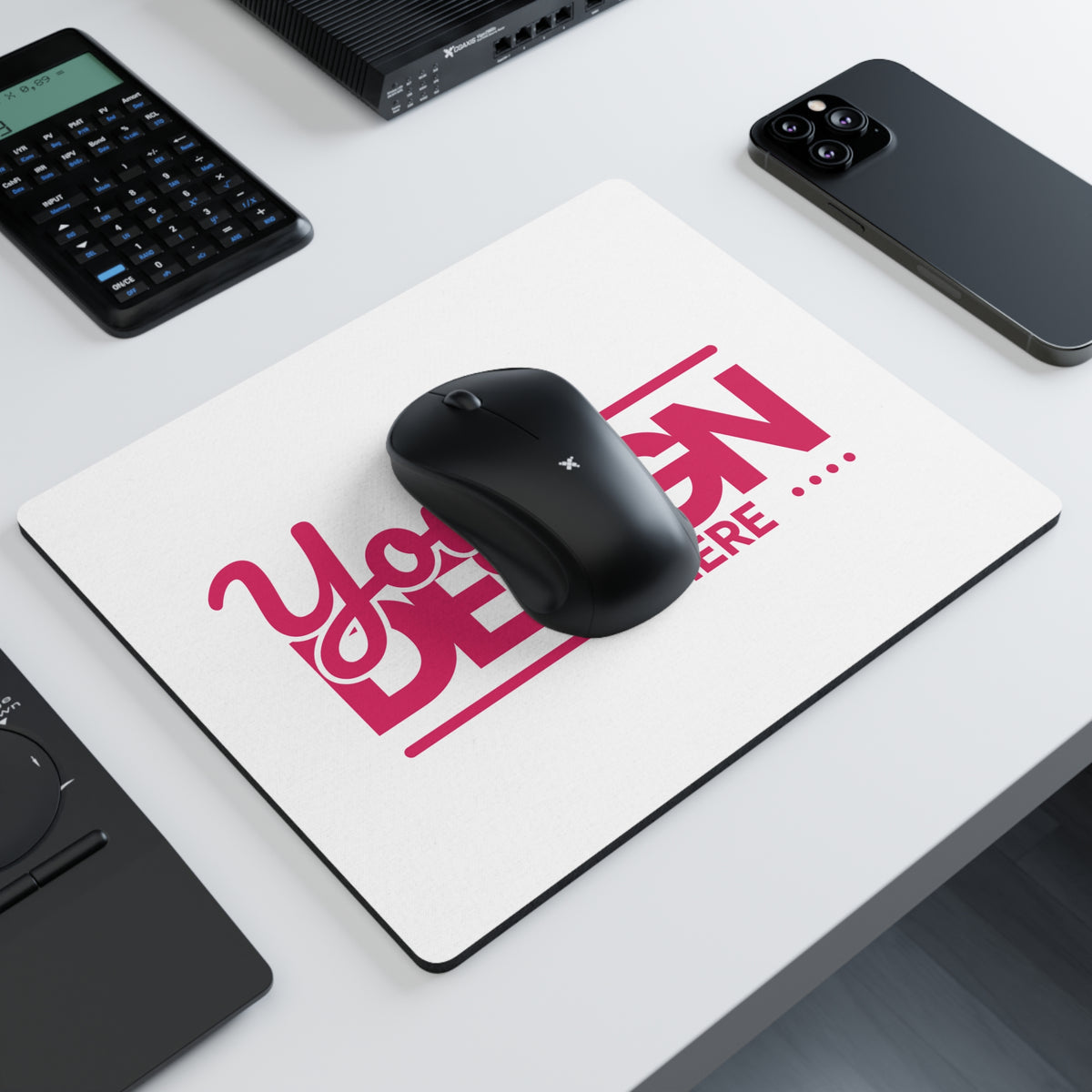 Custom Mouse Pad Gift – Personalized Rectangular Desk Mat with Bright Full-Color Print & Non-Slip Rubber Base