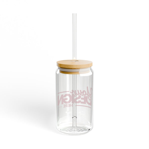 Personalized Sipper Glass, Custom Drinkware, Eco-Friendly Hydration, Ideal for Parties, Gifts, Summer Refreshments, 16oz