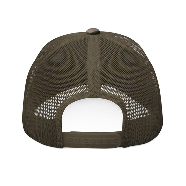 Custom Camo Trucker Hat – Personalized Embroidered Mesh Snapback, Low-Profile 6-Panel Outdoor Cap for Men & Women