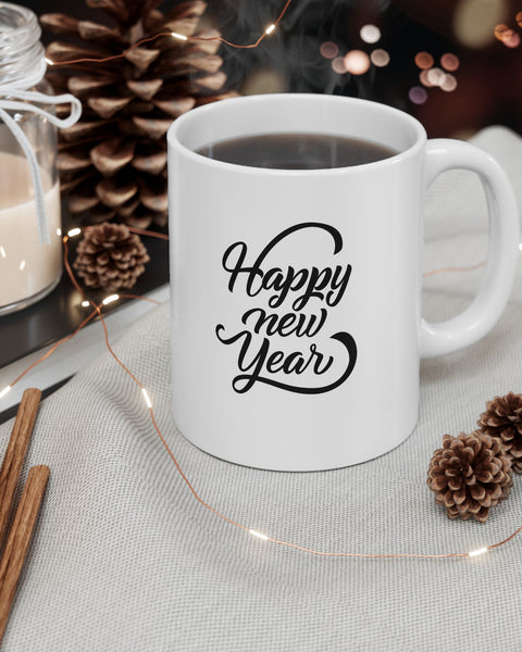 Happy Birthday Mama Ceramic Mug — Handlettered 'Happy Birthday' Coffee Cup (11oz, 15oz)