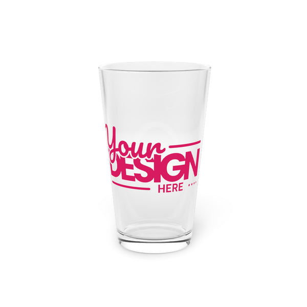 Custom 16oz Pint Glass, Personalized Drinkware for Parties, Gifts, Barware, Wedding Favors, Unique Keepsake
