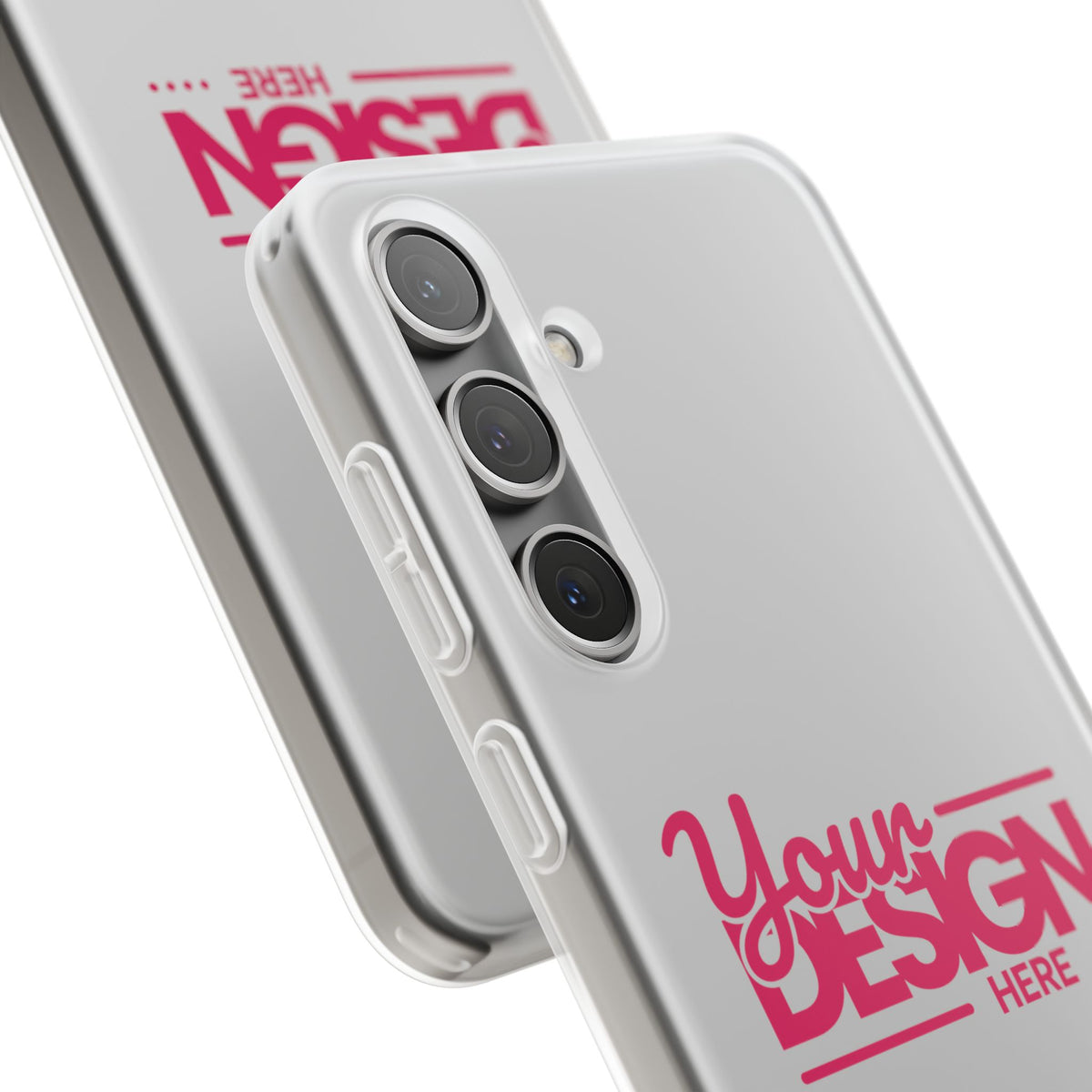 Customizable Flexi Phone Case – Personalize Your Design with Name or Photo, Flexible Protective Cover for Samsung Phones
