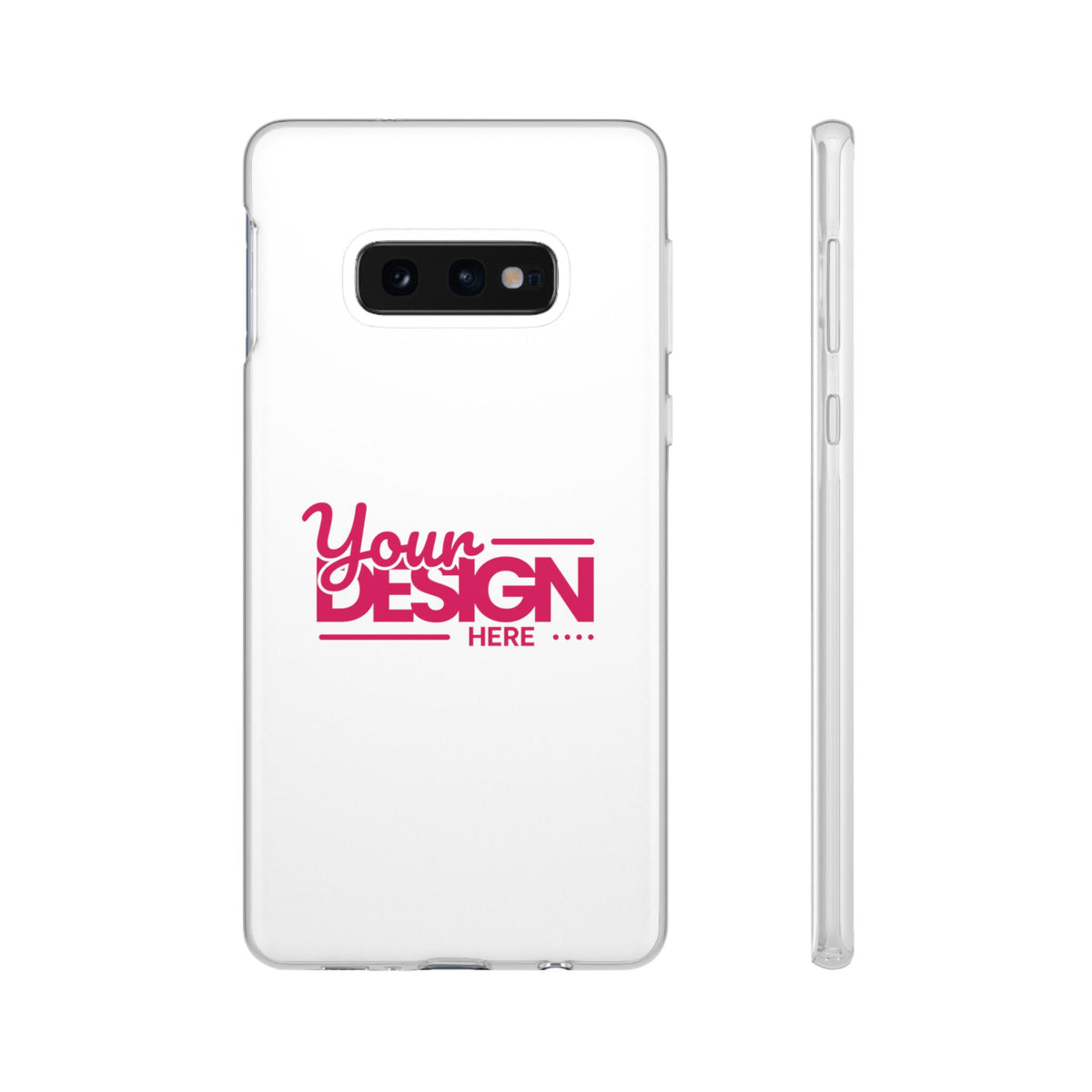 Customizable Flexi Phone Case – Personalize Your Design with Name or Photo, Flexible Protective Cover for Samsung Phones