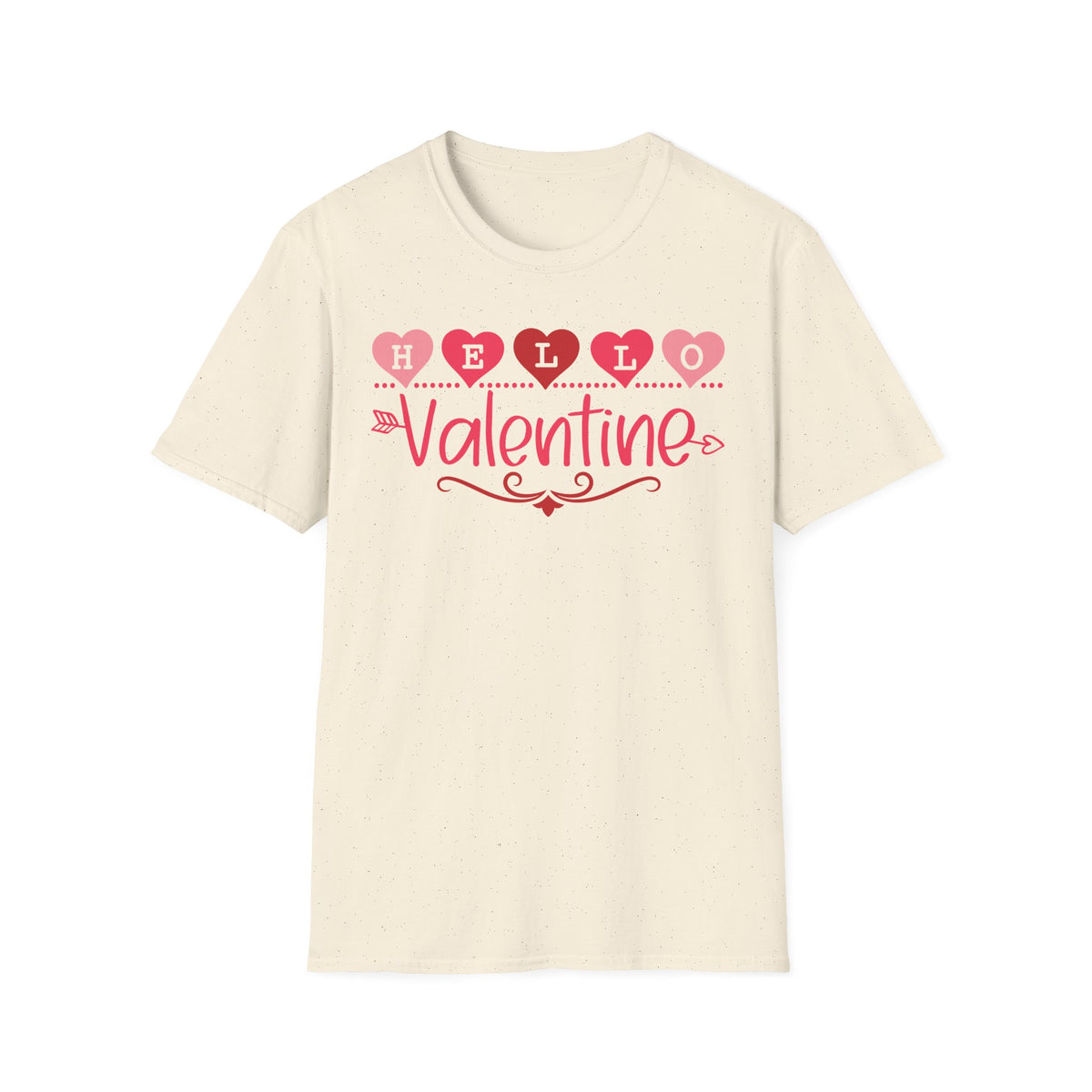 Greeting Valentine T-Shirt - Love Shirt - Heart Graphic Valentine's Tee