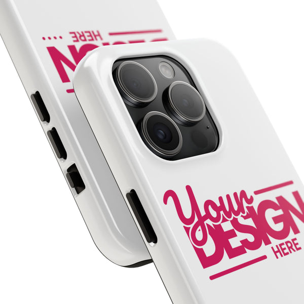 Personalized Tough Phone Case – Custom Name or Photo Protective Cover, Shock-Absorbent Durable Case for iPhone, Unique Gift Idea