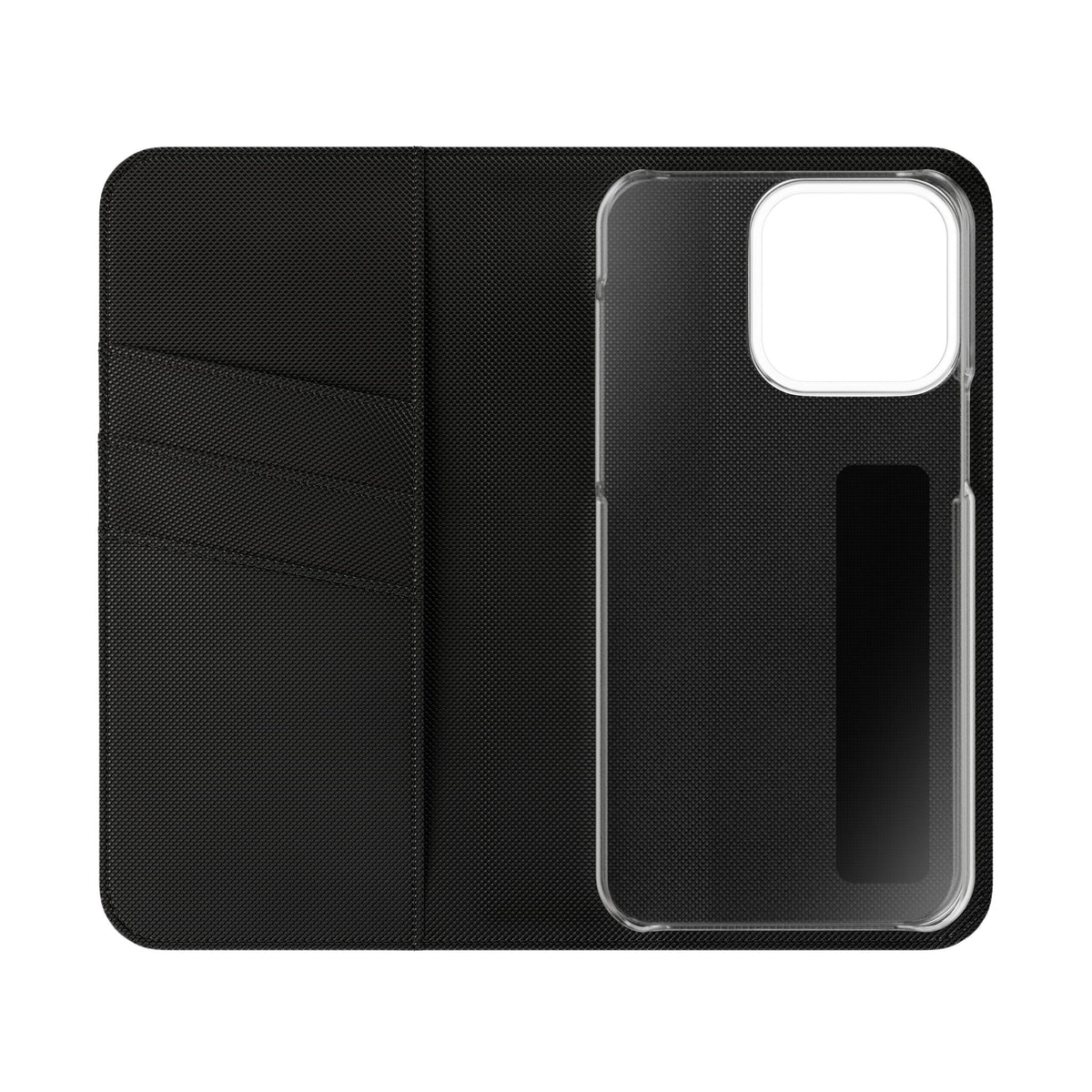 Customizable Flip Phone Wallet Case – ‘Your Design Here’ Folio Cover with Card Holder, Personalized Phone Case for iPhone