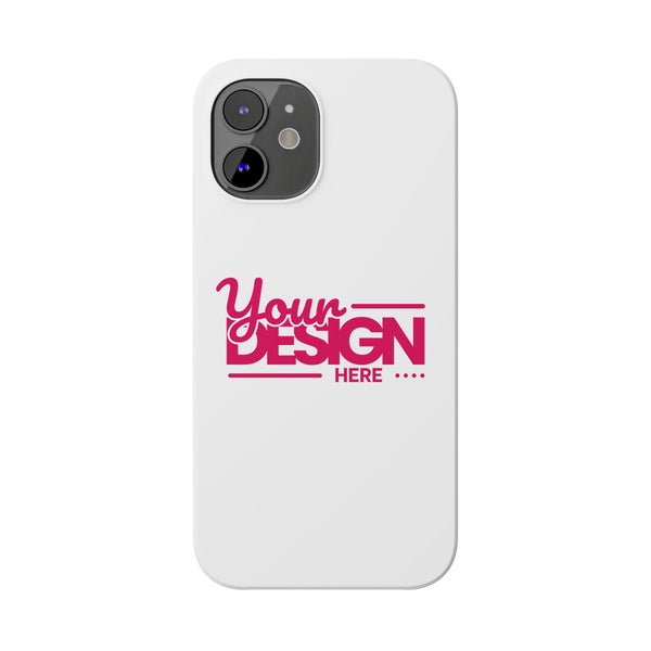 Customizable Slim Phone Case – Personalize Your Design with Name or Photo, Lightweight Protective Cover for iPhone