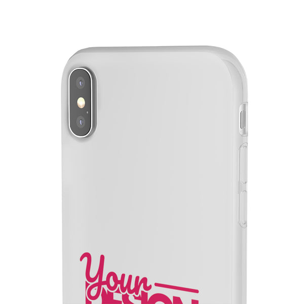 Customizable Flexi Phone Case – Personalize Your Design with Name or Photo, Flexible Protective Cover for iPhone