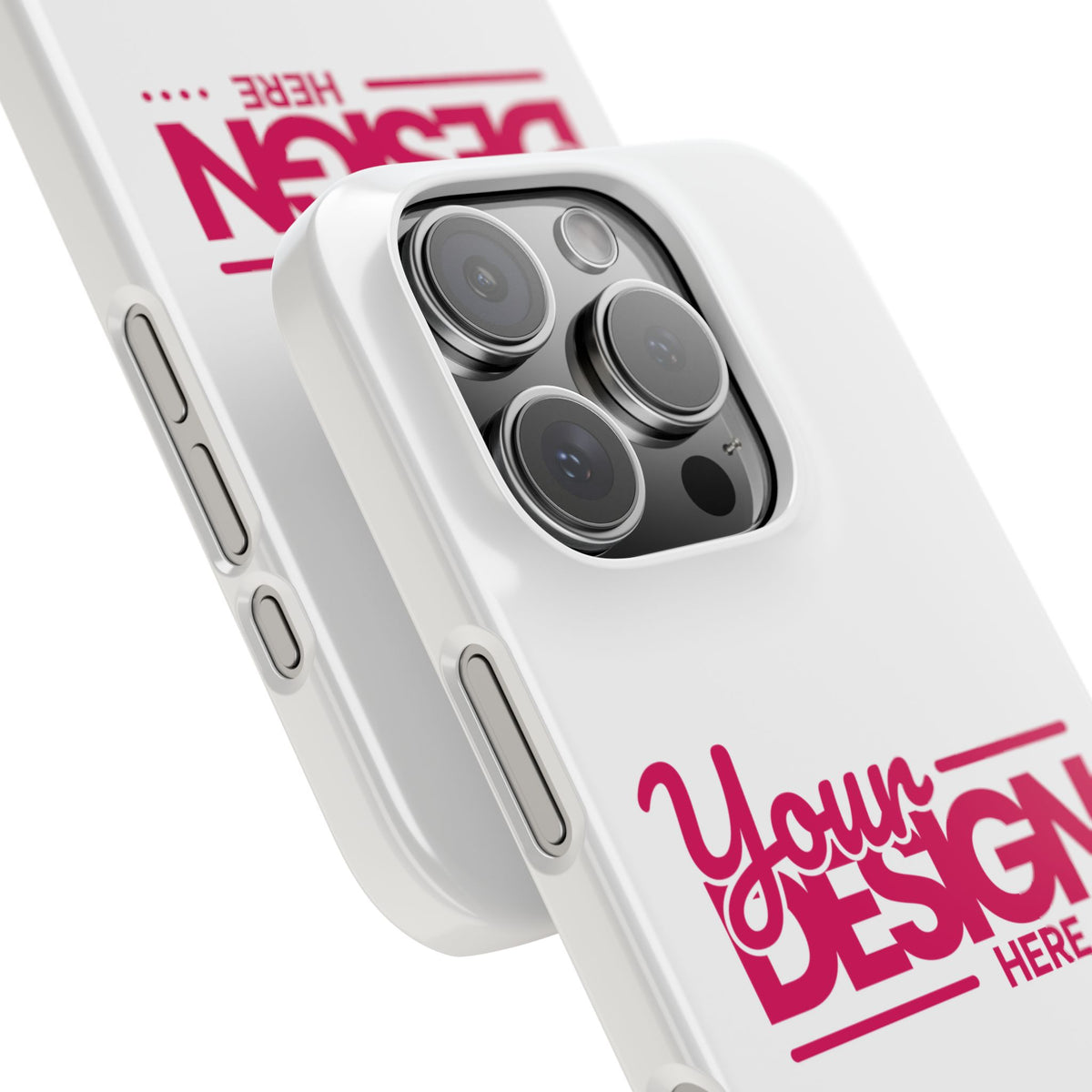 Customizable Slim Phone Case – Personalize Your Design with Name or Photo, Lightweight Protective Cover for iPhone