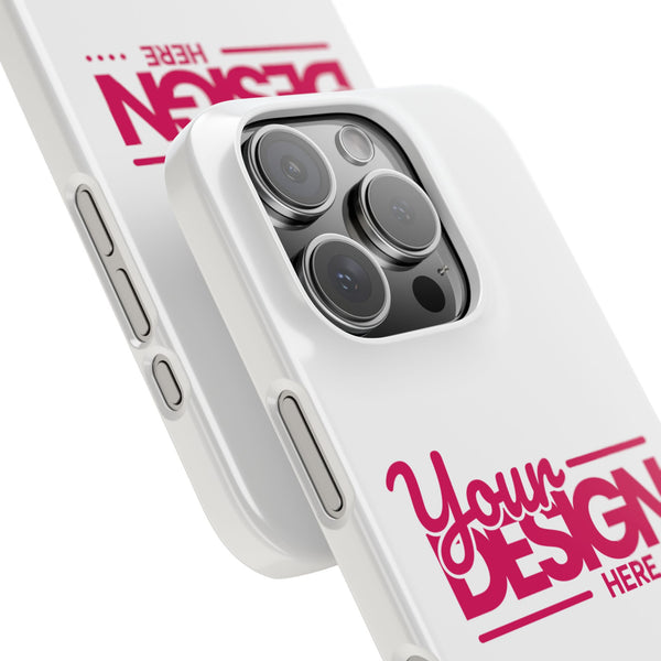 Customizable Slim Phone Case – Personalize Your Design with Name or Photo, Lightweight Protective Cover for iPhone