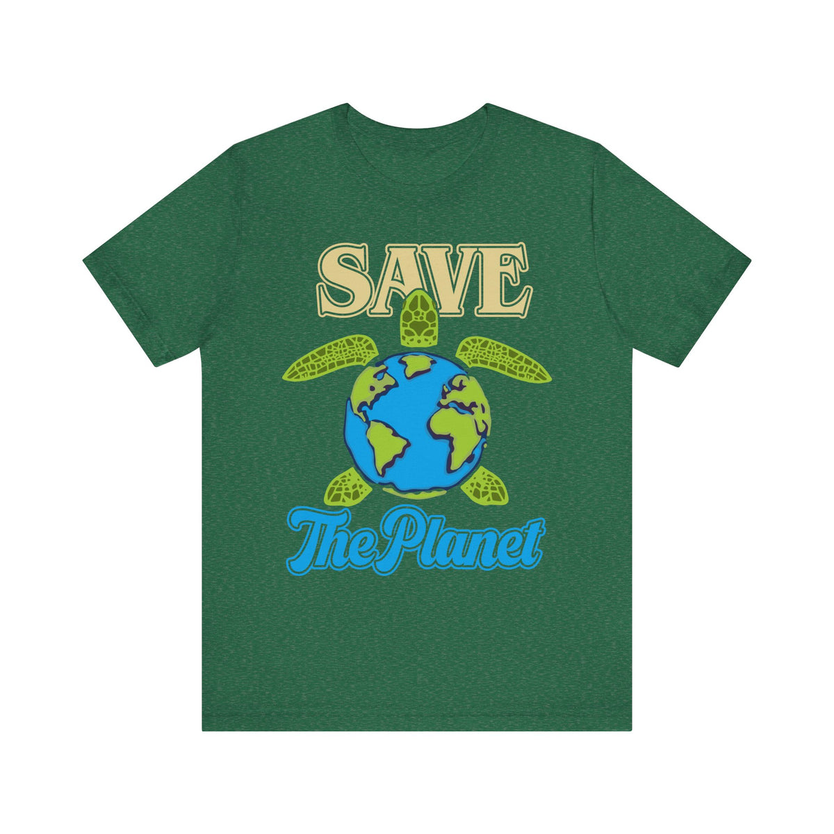 Save the Planet - Turtle Earth Graphic Tee, Ocean Conservation, Eco-Friendly Apparel, Environmental Awareness Shirt,