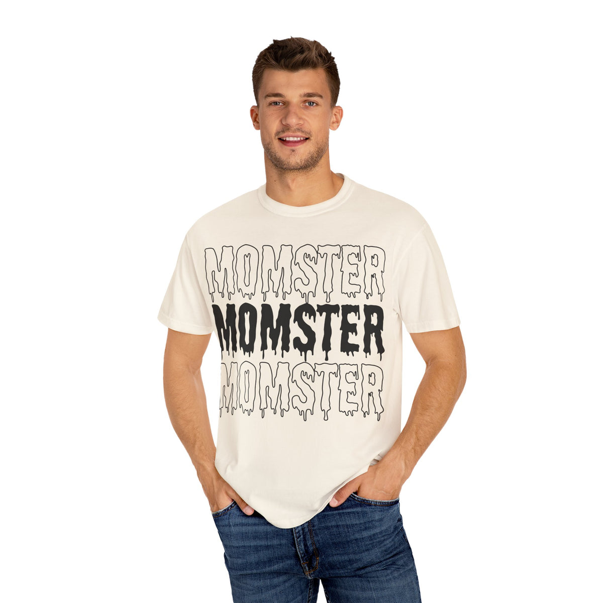 Momster Halloween T-Shirt - Funny Halloween Graphic Tee for Moms - Spooky Cute Mom Costume Shirt