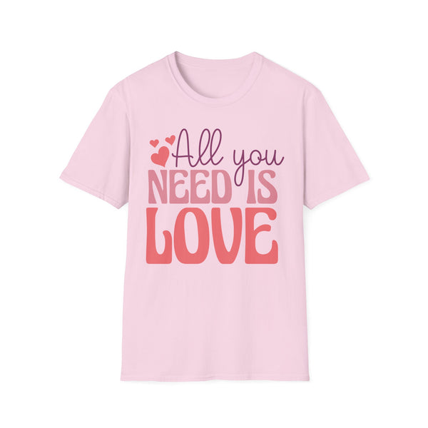 All You Need Is Love Valentine T-Shirt - Love Shirt - Heart Graphic Valentine's Tee