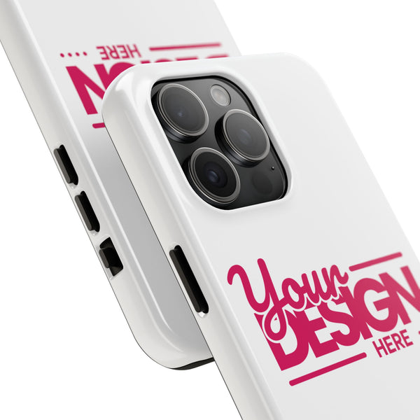 Personalized Tough Phone Case – Custom Name or Photo Protective Cover, Shock-Absorbent Durable Case for iPhone, Unique Gift Idea