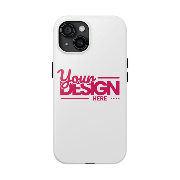 Personalized Tough Phone Case – Custom Name or Photo Protective Cover, Shock-Absorbent Durable Case for iPhone, Unique Gift Idea